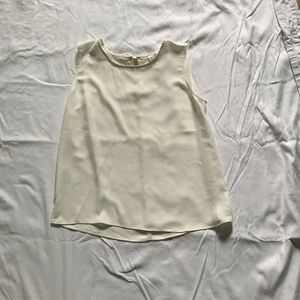 Loft white  blouse with bows in the back